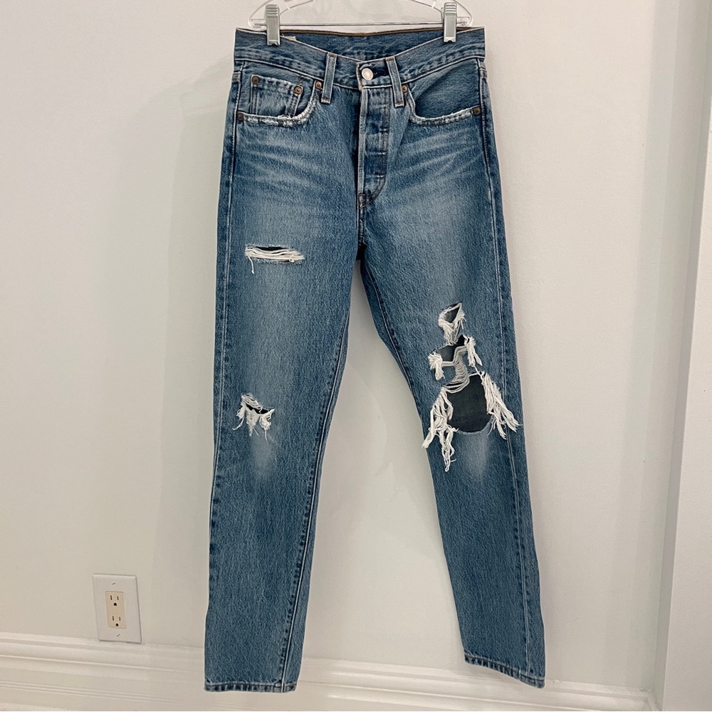 Levi's Distressed Weggie style jeans